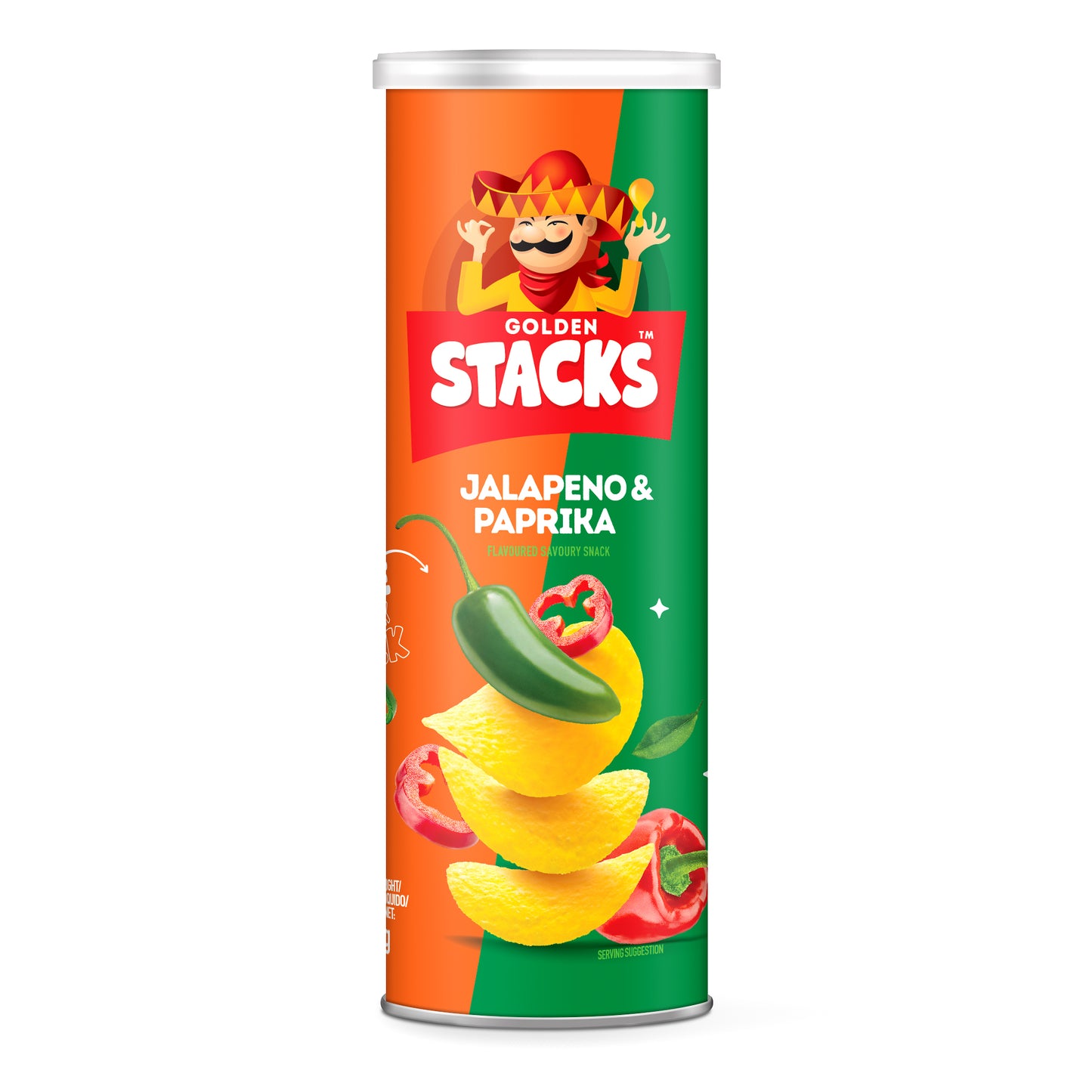 Golden Stacks - Paprika & Jalapeño 95g