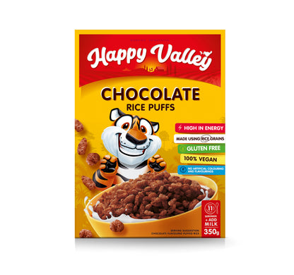 Happy Valley - Chocolate Rice Puffs 350g