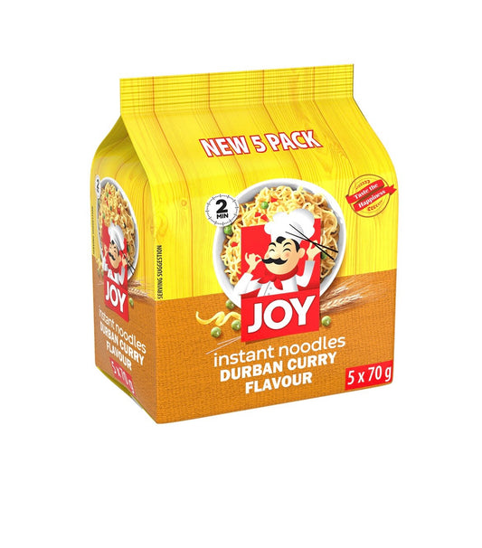 JOY Instant Noodles - Durban Curry 5x70g